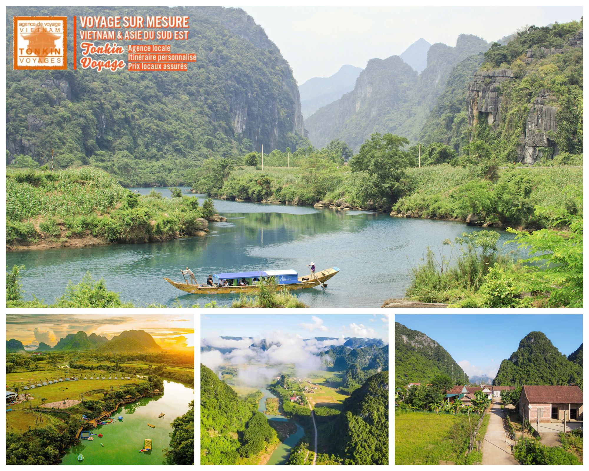 Visiter Phong Nha Quang Binh sans trekking : Grottes et s&eacute;jour confortable avec l'agence de voyage locale francophone Tonkin Voyage
